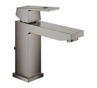 Grohe Eurocube - Grifo de lavabo, con desagüe, Hard Graphite cepillado 23445AL0