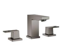Grohe Eurocube - Grifo de lavabo, con desagüe, instalación de 3 orificios, Hard Graphite cepillado 20351AL0