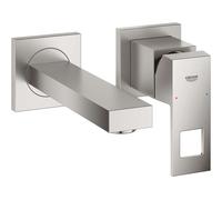 Grohe Eurocube - Grifo empotrado de lavabo, 2 orificios, supersteel 19895DC0
