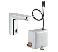 Grohe Euroeco Cosmopolitan E - Grifo automático de lavabo, Powerbox, cromo 36384000