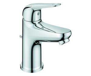 Grohe Euroeco Mezclador monomando de lavabo, tamaño S, 103 mm de proyección, desagüe metálico automático, 24456000