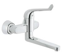 GROHE Grifo monomando para lavabo a pared Euroeco 32793000 StarLight Chrome