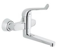 GROHE Grifo monomando para lavabo a pared Euroeco 32793000 StarLight Chrome
