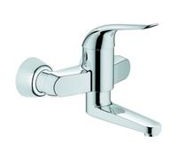 Grohe Euroeco Special Mezclador monomando de lavabo, de pared, proyección 197mm, sin juego de desagüe, orientable, 32767000