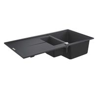 Grohe - Fregadero compuesto K400 con desagüe automático, 100x50 cm, granito negro 31642AP0