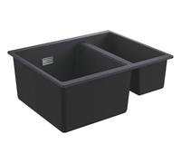 Grohe - Fregadero compuesto K500 con desagüe, 56x46 cm, negro granito 31648AP0