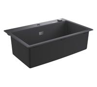 Grohe - Fregadero compuesto K700 con desagüe automático, 78x51 cm, negro granito 31652AP0