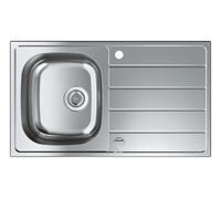 GROHE Fregadero de cocina K200 1 cubeta montaje sobre encimera inoxidable incluye desagüe 31552SD1