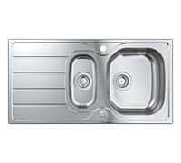 Grohe - Fregadero K200 con desagüe automático, 97x50 cm, acero inoxidable cepillado 31564SD1