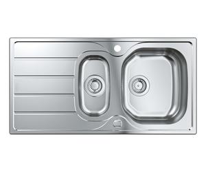 Grohe - Fregadero K200 con desagüe automático, 97x50 cm, acero inoxidable cepillado 31564SD1