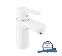 Grohe Get - Grifo de lavabo con desagüe Push-Open, color blanco luna 23586LS0