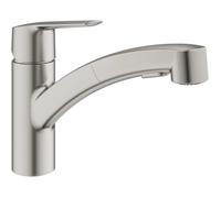 Grohe Grifo de cocina Supersteel Mezclador monomando con ducha extraíble 30531DC1