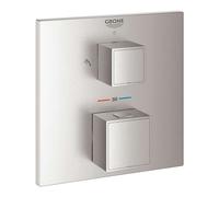 Grohe Grohtherm Cube - Grifo empotrado termostático para 2 dispositivos, supersteel 24154DC0