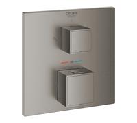 Grohe Grohtherm Cube grifo para ducha empotrado con termostato Brushed Hard Graphite 24154AL0