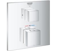 Grohe Grohtherm Cube grifo para ducha empotrado con termostato StarLight Chrome 24153000