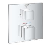 Grohe Grohtherm Cube - Grifo termostático empotrado para 2 aparatos, cromo 24154000