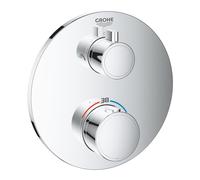 Grohe Grohtherm grifo de bañera y ducha empotrado con termostato StarLight Chrome 24076000
