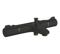 Grohe Grohtherm - Grifo termostático de bañera, negro mate 1022062430