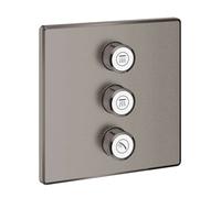 Grohe Grohtherm SmartControl - Grifo empotrado para 3 dispositivos, Hard Graphite cepillado 29127AL0