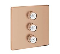 Grohe Grohtherm SmartControl - Grifo empotrado para 3 dispositivos, Warm Sunset cepillado 29127DL0