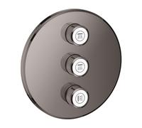 Grohe Grohtherm SmartControl - Grifo empotrado para tres aparatos, Hard Graphite 29122A00