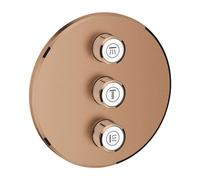 Grohe Grohtherm SmartControl - Grifo empotrado para tres aparatos, Warm Sunset cepillado 29122DL0