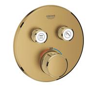 Grohe Grohtherm SmartControl - Grifo empotrado termostático, 2 válvulas, Cool Sunrise cepillado 29119GN0