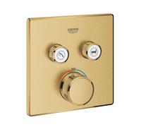 Grohe Grohtherm SmartControl - Grifo empotrado termostático, 2 válvulas, Cool Sunrise cepillado 29124GN0