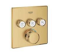 Grohe Grohtherm SmartControl - Grifo empotrado termostático, 3 válvulas, Cool Sunrise cepillado 29126GN0