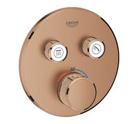 Grohe Grohtherm SmartControl - Grifo empotrado termostático de ducha, 2 válvulas, Warm Sunset cepillado 29119DL0