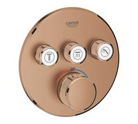 Grohe Grohtherm SmartControl - Grifo empotrado termostático de ducha, 3 válvulas, Warm Sunset cepillado 29121DL0