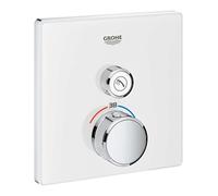 Grohe Grohtherm SmartControl - Grifo empotrado termostático de ducha con 1 válvula, blanco luna 29153LS0