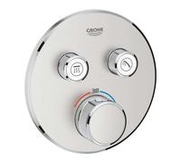 Grohe Grohtherm SmartControl - Grifo termostático de ducha empotrado, 2 válvulas, supersteel 29119DC0