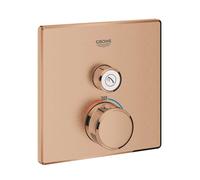 Grohe Grohtherm SmartControl - Grifo termostático de ducha empotrado con 1 válvula, Warm Sunset cepillado 29123DL0