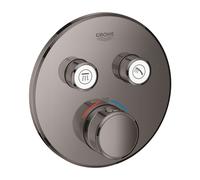 Grohe Grohtherm SmartControl - Grifo termostático empotrado de ducha, 2 válvulas, Hard Graphite 29119A00