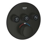 Grohe Grohtherm SmartControl - Grifo termostático empotrado, para 3 dispositivos, negro mate 291212430