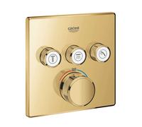 Grohe Grohtherm SmartControl - Grifo termostático para instalación empotrada, 3 válvulas, Cool Sunrise 29126GL0