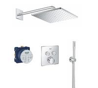 GROHE Grohtherm Smartcontrol - (Mono Rainshower 310, termostato, Set de Instalación de Ducha), cuadrado, cromo