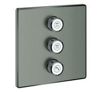 Grohe Grohtherm SmartControl Válvula oculta de 3 vías, 29127AL0, Color: grafito duro cepillado