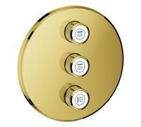 Grohe Grohtherm SmartControl Válvula oculta de 3 vías, rosa de pared redonda, 29122GL0, Color: fresco amanecer