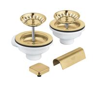 Grohe - Juego de desagüe para fregadero de 2 senos, Cool Sunrise cepillado 40999GN0