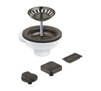Grohe - Juego de desagüe para fregadero, Hard Graphite cepillado 40996AL0