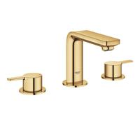 Grohe Lineare - Grifo de lavabo, con desagüe, montaje de 3 orificios, Cool Sunrise 20304GL1