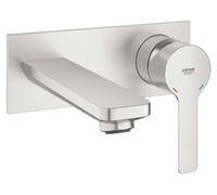 GROHE Grifo de lavabo empotrado Lineare M, instalación 2 orificios, SuperSteel 19409DC1