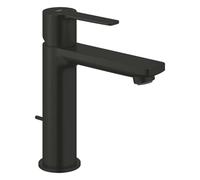 Grohe Lineare New - Grifo de lavabo, con desagüe, negro mate 321142431