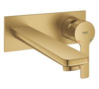 Grohe Lineare New - Mezclador empotrado de lavabo, instalación con 2 orificios, cepillado Cool Sunrise 23444GN1