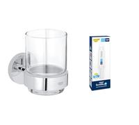 Grohe Lote Start QuickFix - Portacepillos con soporte en cromo con Adhesivo QuickGlue A1 (pegamento sin taladrar para 1 punto de montaje), ref. 41194000