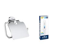Grohe Lote Start QuickFix - Portarrollos en Cromo con Adhesivo QuickGlue A1 (Pegamento sin taladrar para 1 Punto de Montaje), Ref. 41179000