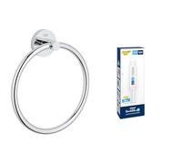 Grohe Lote Start QuickFix - Toallero Individual en Cromo con Adhesivo QuickGlue A1 (Pegamento sin taladrar para 1 Punto de Montaje), Ref. 41174000