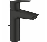 Grohe Mezclador monomando de lavabo Start Negro mate Caño mediano